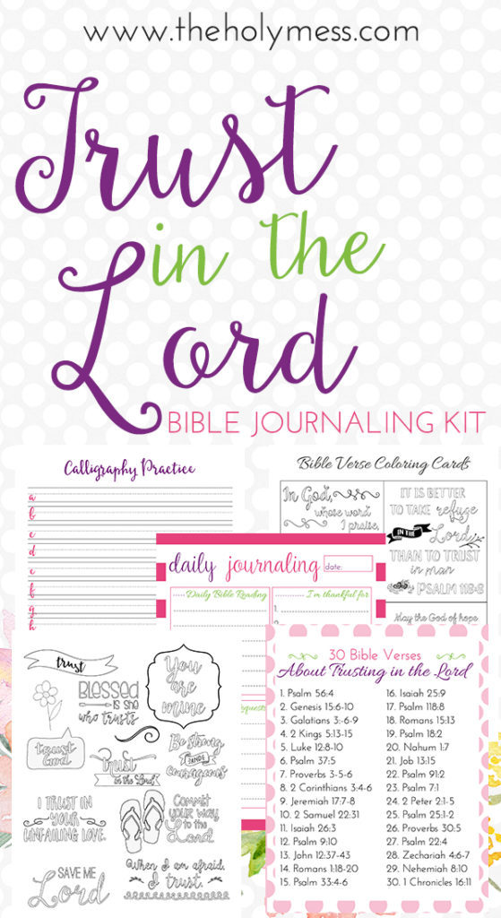 Trust in the Lord Bible Journaling Kit