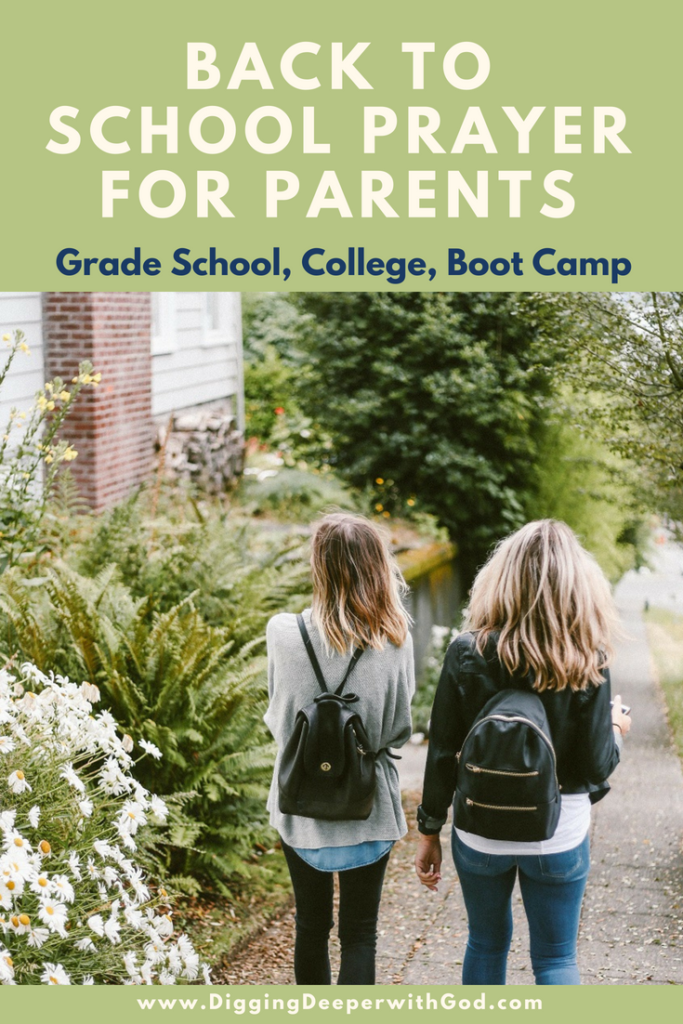 Back to School Prayer for Parents